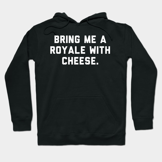 Royale with cheese shirt! Pulp fiction. Hoodie by chessmate